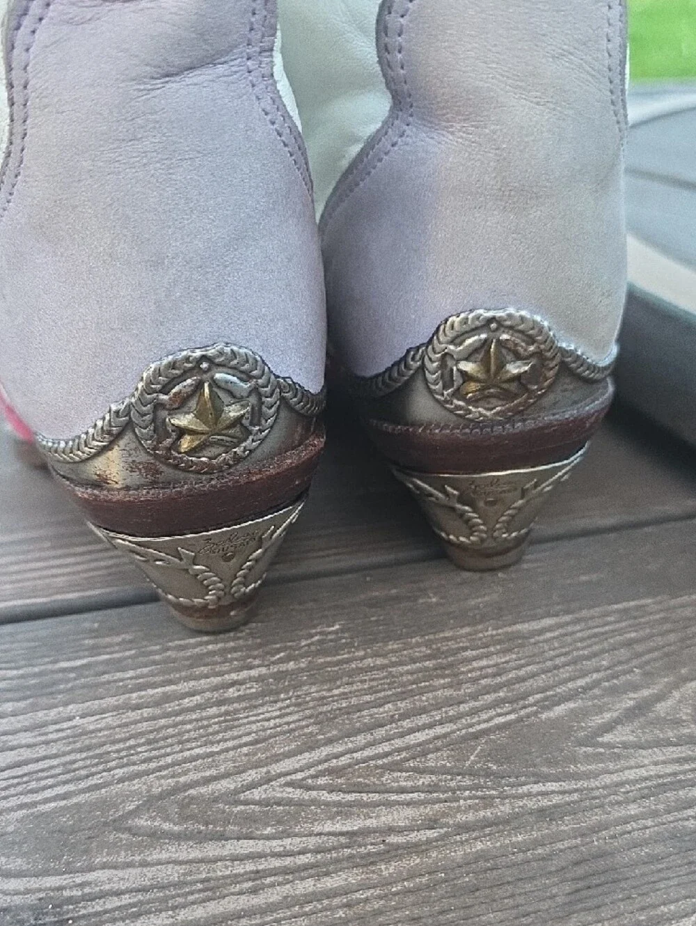 Vintage 1980's Zodiac Pink, Turquoise & White Women's Western Boots Style 203071 - Picture 2 of 8